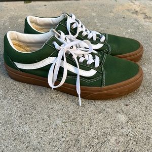 VANS OLD SKOOL- Green/ Gum sole